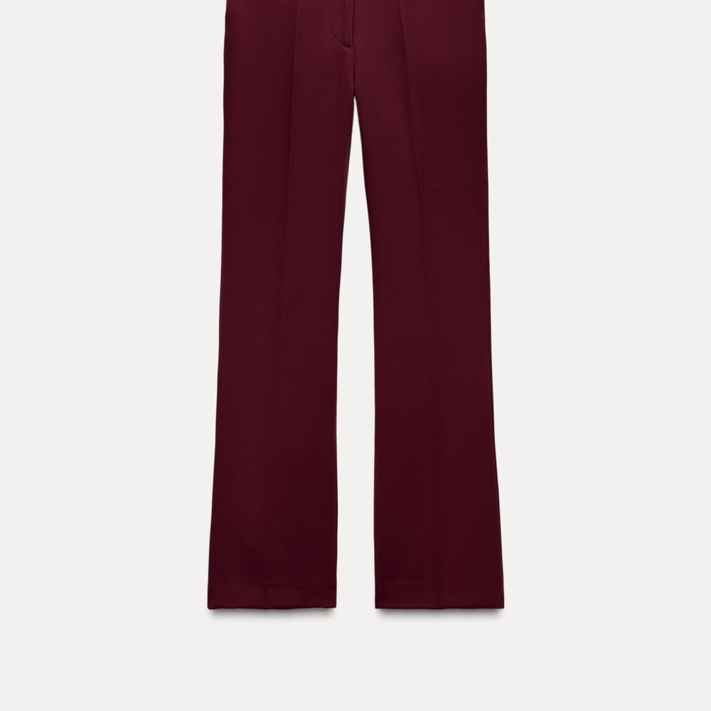 Elegant Burgundy Women's Pants